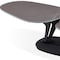 Homeroots 36" Gray And Black Faux Marble And Metal Oval Coffee Table 554269 - alternate 5