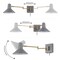 Jonathan Y Hygge 16" Swing Arm 1-Light Modern Midcentury Iron USB Charging Port LED Sconce, Grey/Brass Gold JYL1302C - alternate 9
