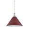 Hudson Valley Lighting Painted No. 2 21 in. Pendant in Polished Nickel/Soft Crimson by Mark D. Sikes MDS352L-PN/CRN - alternate 1