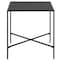 Homeroots 22" Black Steel Square End Table 543818 - alternate 5