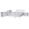 Baxton Studio Lucera Mid-Century White Full Size 5-Piece Bobbin Bedroom Set 257-14015-14127-14124-14121-14121-ZORO - alternate 1