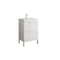 Homeroots 24" White Wood Freestanding Bathroom Vanity With White Sink And Two Drawers 627394 - alternate 1