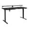Office Star Products Primo 60in Desk, Black Carbon Fiber PMO6024GD-BCF - alternate 1