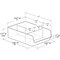 Azar Displays Clear Storage Bin with Dividers, 4PK 556752-4PK - alternate 5