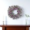Homeroots 22" Green And Purple Daisy And Thistle Artificial Wreath 634623 - alternate 2