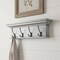 Homeroots 28in Black And Blue Solid Wood Four Hook Wall Mount Coat Rack 397678 - alternate 8