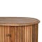 Homeroots 20" Brown Solid Wood Round Two Drawer Nightstand 651566 - alternate 6