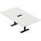 Skutchi Designs 6ft Rectangular Conference Table With Power | Harmony Series | 6 Person Meeting Room Table HAR-REC-48x72-T.BK-WA7976-EBLK - alternate 1