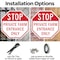 Signmission Stop Private Farm Entrance Only, 10 inch X 10 inch, Aluminum Metal Signs, 2PK OC-A-2PACK-10-229 - alternate 5