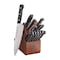 Henckels Solution 12-pc Knife Set with Block, Grey, Stainless Steel 1014158 - alternate 1