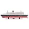 Homeroots 13" Black and Red RMS Queen Mary II Large Boat Hand Painted Decorative Boat 401889 - alternate 1