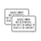 Signmission Garage Owner Not Responsible for Theft or Damage to Veh, 18'' X 24'', Heavy Gauge Aluminum, 2PK A-1824-2PACK-23936 - alternate 1