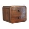 Homeroots 12" Brown Solid Wood Square Two Drawer Floating Nightstand 651480 - alternate 13