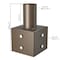 J&H Led 4 in. Square Mounting Bracket for Outdoor Pole Lights JH-1STA4-54C - alternate 2