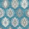 Homeroots 10' X 14' Teal Blue Ivory And Gray Southwestern Washable Indoor Outdoor Area Rug 615181 - alternate 6