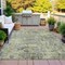 Homeroots 3' X 5' Pewter And Beige Abstract Washable Indoor Outdoor Area Rug 630531 - alternate 4