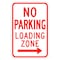 Sign Solutions Usa Parking Sign, 12 in W, Aluminum Sign, White DUS10DWT1218R7-6R - alternate 1