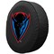 Holland Bar Stool Co 21 1/2 x 8 DePaul Tire Cover TCODePaulBK - alternate 3