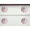 Homeroots Set of Twelve Pink White And Burgundy Floral Ceramic Drawer Pull Knobs, 12PK 321701 - alternate 7