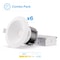Infibrite 4 In 15W 5CCT Color Selectable LED Recessed Downlight 1500 Lumens 0-10V Dimmable 120-277V, 6PK IB-023-8-12W-WH-10V-6PK - alternate 1