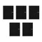 Miquel Rius A4 6-Subject Graph Notebook, Black, PK 5 2824CS - alternate 1