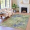 Homeroots 3' X 5' Purple Olive Green And Taupe Abstract Washable Indoor Outdoor Area Rug 630741 - alternate 7
