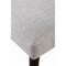 Homeroots 23" Gray And White Solid Wood And Upholstered Fabric Parsons Chair 530241 - alternate 4