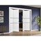 Sartodoors Sliding Closet Double Bi-fold Doors, Planum 0014 White Silk and Aluminum Strips, Sturdy Tracks Mold PLANUM0014DBF-WS-72 x 84 (4* 18x84) - alternate 5