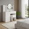 Homeroots 35" White Wood Lighted Two Drawer Dresser 714280 - alternate 3