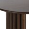 Homeroots 67" Walnut Solid Wood Double Pedestal Base Oval Dining Table 721144 - alternate 4