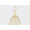 Mitzi Carina 11in wide 1 Light Flush Mount in Aged Brass/Ceramic Belgian Crackle H1074501-AGB/CBC - alternate 5