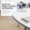 Flash Furniture Commercial Adjustable Height Kidney Activity Table with Locking Casters-White XU-A4872-KIDNY-WHT-T-A-CAS-GG - alternate 10