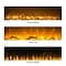 Northwest 50in Wall Mounted Electric Fireplace 10-Color LED Flames Wall Mounted Fireplace Heater 80-WSG02 - alternate 7