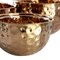 Megachef Hammered Bubble Texture 5 Piece Stainless Steel Serving Bowl Set in Copper MC-1780C - alternate 5