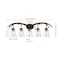 Jonathan Y Wyatt 37.75" 5-Light Southwestern Bohemian Resin/Seeded Glass Faux Antler LED Vanity Light, Brown Woo JYL6316A - alternate 7