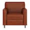 Flash Furniture HERCULES Diplomat Cognac LeatherSoft Chair with Clean Line-Stitched Frame and Chrome Legs BT-827-1-CG-CHR-GG - alternate 8