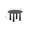 Homeroots 52" Black Solid Wood Pedestal Base Round Top Dining Table 720689 - alternate 3