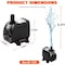 Simple Deluxe 550GPH Submersible Pump with Adjustable Flow, 3 Nozzle Sizes, Max Lift Height 9.2ft, for Aquariums,  LGPUMP550G - alternate 4