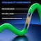 Maximm 1ft 16AWG Indoor Extension Cord w/ Green Indicators, 3 PK, Black, 3PK OBK-ISW-04K-05H-1BL-OR-GRN3PK - alternate 5