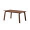 Homeroots 63" Walnut Wood Dining Table 631290 - alternate 3