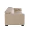 Homeroots 110" Beige Top Grain Leather Reclining Metal USB Sofa 720305 - alternate 8