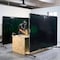 Vevor Welding Screen with Frame 3-Panel 6 x 8 FT Welding Curtain Screen 12 Wheel XU-114 - alternate 7