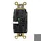 Hubbell Wiring Device-Kellems Straight Blade Receptacle, 5-15R, 15 A, 125V AC, 2 Pole, 3 Wire, Surface Mount, Grounded HBL5262STGNTR - alternate 3