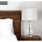 Homeroots 21" Clear Glass Gourd Table Lamp With White Drum Shade 524404 - alternate 1
