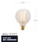 Bulbrite 40- Watt Equivalent G30 Dimmable Medium Screw LED Light Bulb Amber Light 2200K, 4PK 861378 - alternate 4