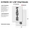Signmission Piercing Vertical, Vinyl Decals Only 24 Inch x 36 Inch, Vinyl Decal, 2PK DSB-2436-2PACK-Piercing Vertical - alternate 2