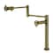 Kingston Brass Deck Mount Pot Filler Faucet with Knurled Handle, Antique Brass KS4703RKZ - alternate 1