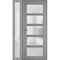 Vdomdoors Front Exterior Prehung FiberGlass Door Frosted Glass / Manux 8002 Grey Ash / Sidelight Exterior Win MANUX8002EXD-SS-W36+14 x H80-RH - alternate 3