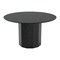 Homeroots 52" Black Solid Wood Pedestal Base Round Top Dining Table 721052 - alternate 3