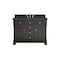 James Martin Vanities Brookfield 48 in. Single Vanity, Black Onyx w/3 CM Charcoal Soapstone Silestone Top 547-V48-BKO-3CSP - alternate 1